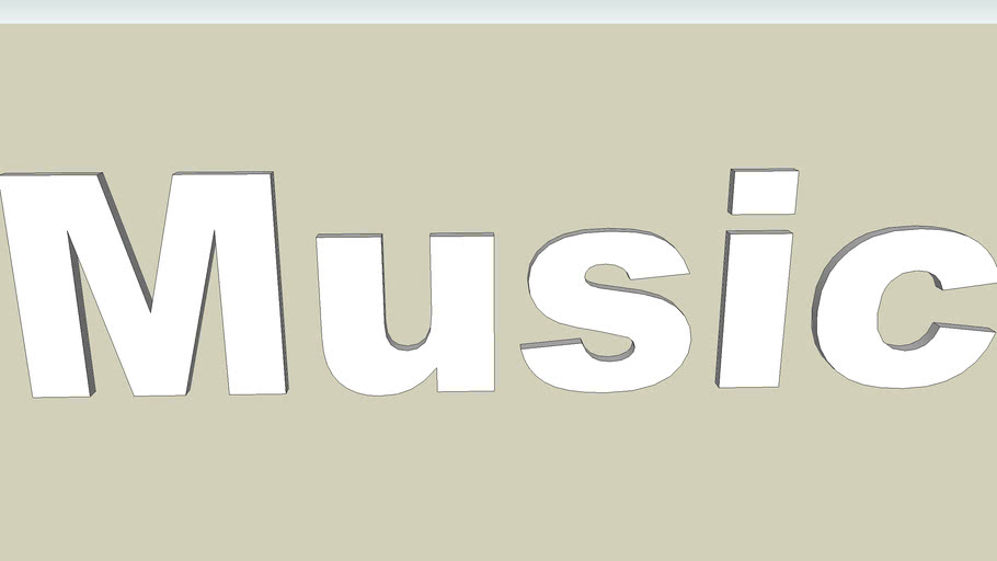 Music sign | 3D Warehouse
