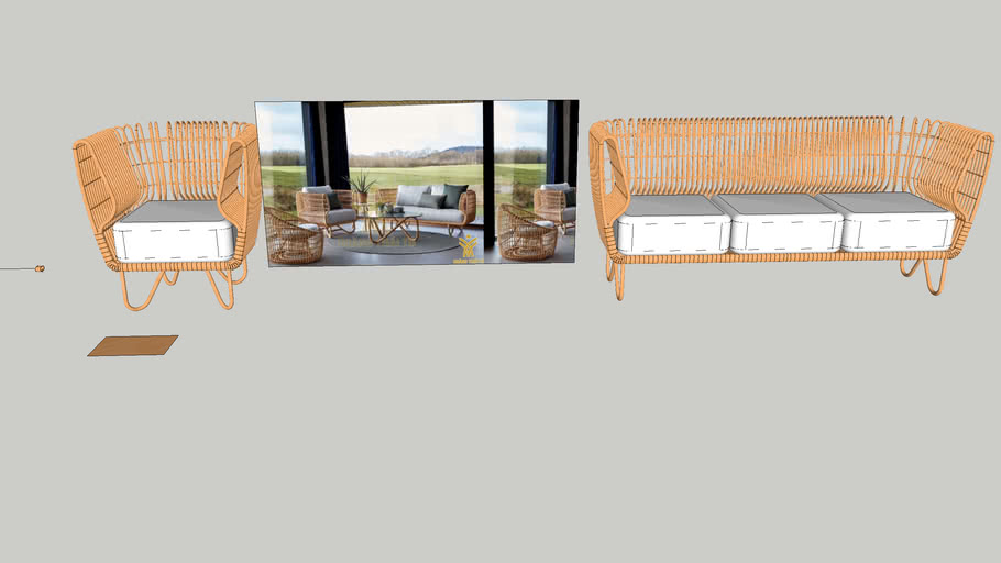 bamboo chair 3D Warehouse