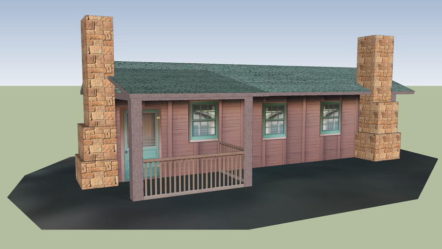 Zion Lodge Cabin 3 3d Warehouse