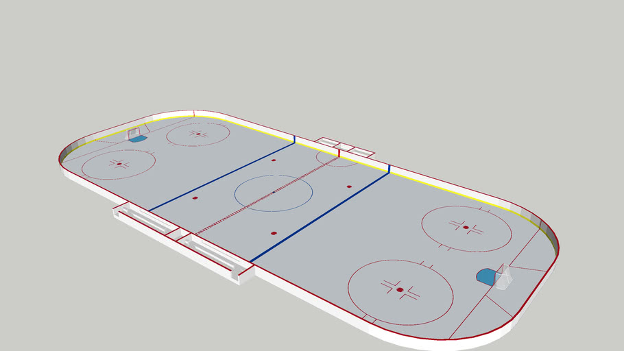 NHL Regulation Rink 3D Warehouse