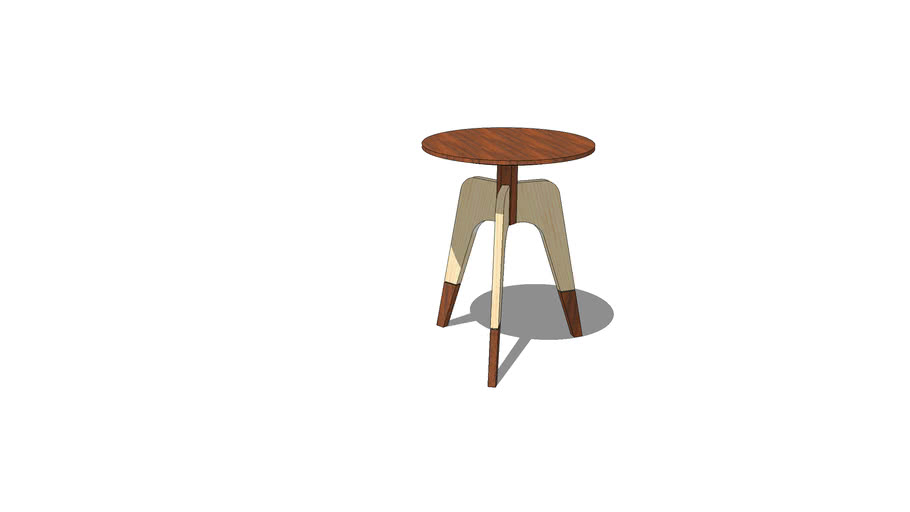 Three Legged Table 3D Warehouse