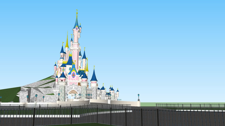 Sleeping Beauty Castle Disneyland Paris 3d Warehouse 8385