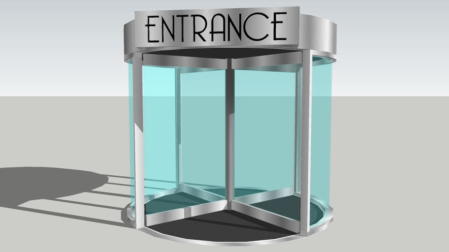 revolving glass doors skp files 3D Warehouse