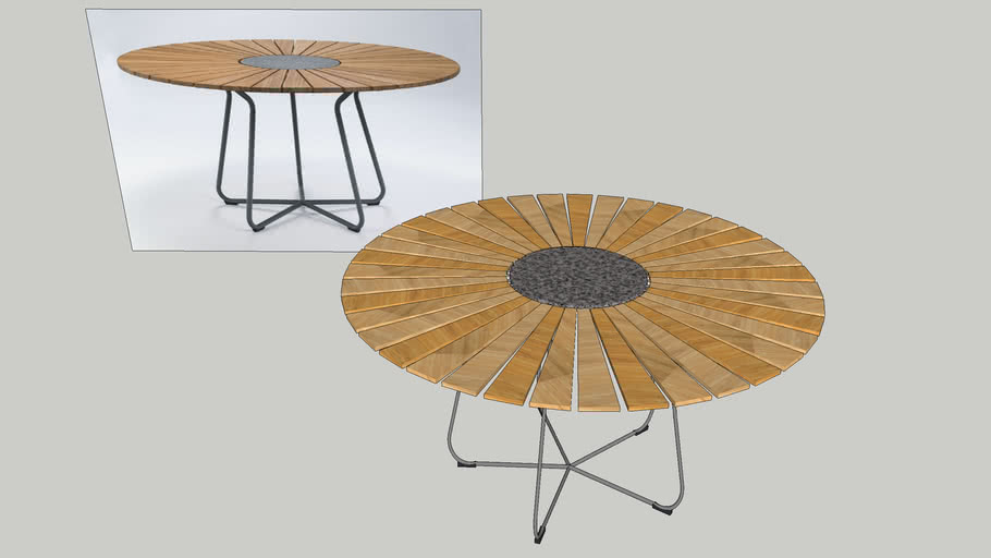 HOUE 59' Outdoor Dining Table | 3D Warehouse