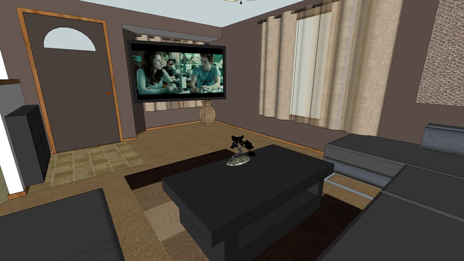 John's Living Room Projector 3D Warehouse