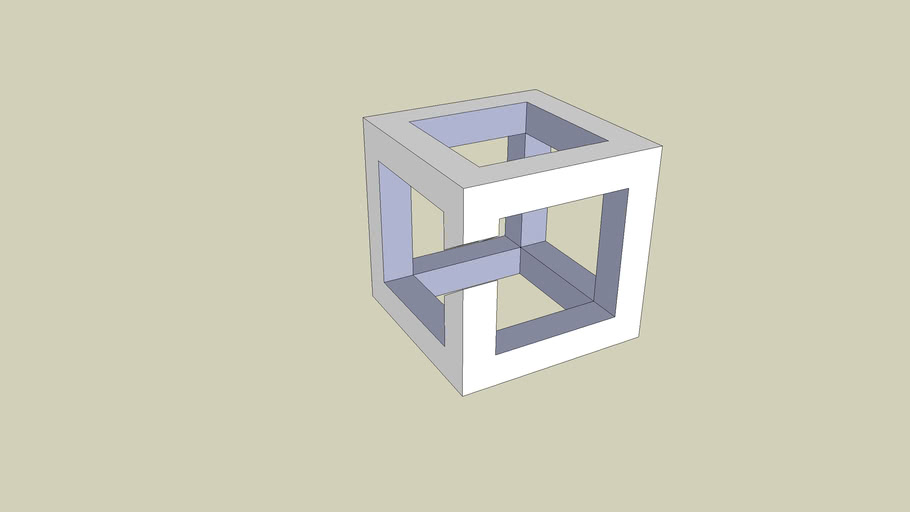 3-D Impossible Cube | 3D Warehouse