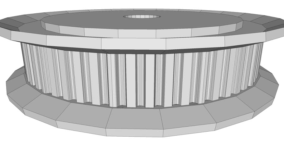 Misumi 60 tooth MXL timing belt pulley 3D Warehouse