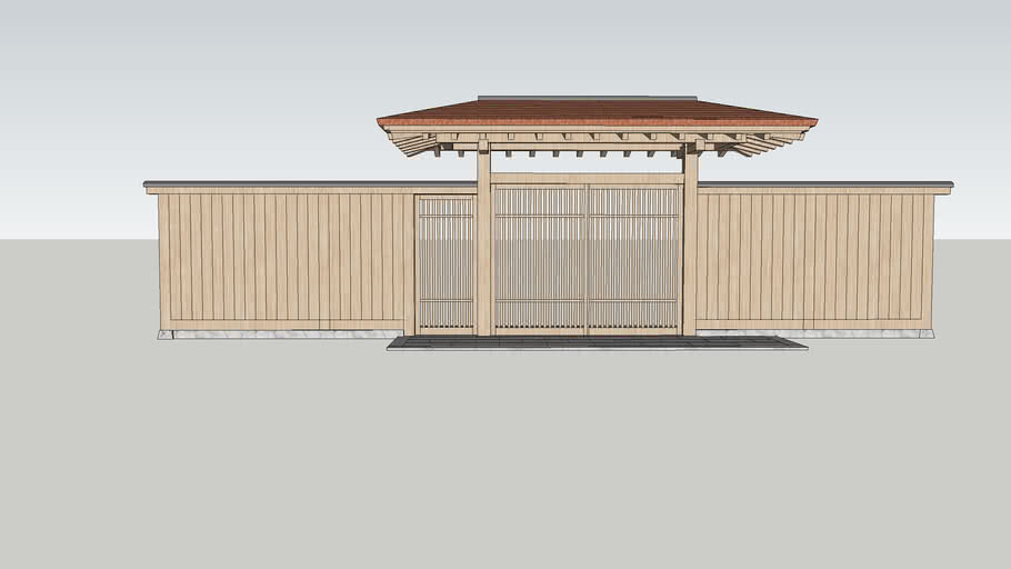 数寄屋門 3d Warehouse