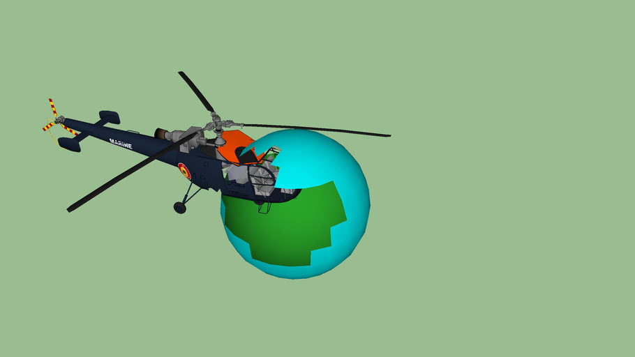 The Helicopter Crash Into The Sphere
