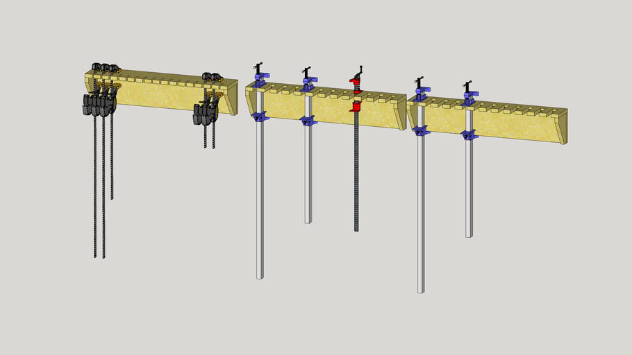 Clamp racks 3D Warehouse