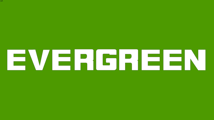 EVERGREEN logo | 3D Warehouse