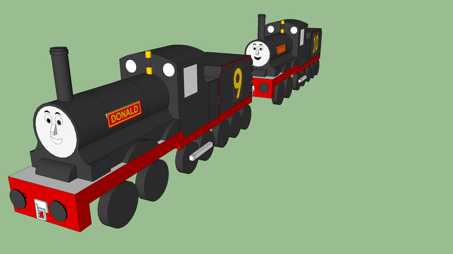 wooden railway donald and douglas