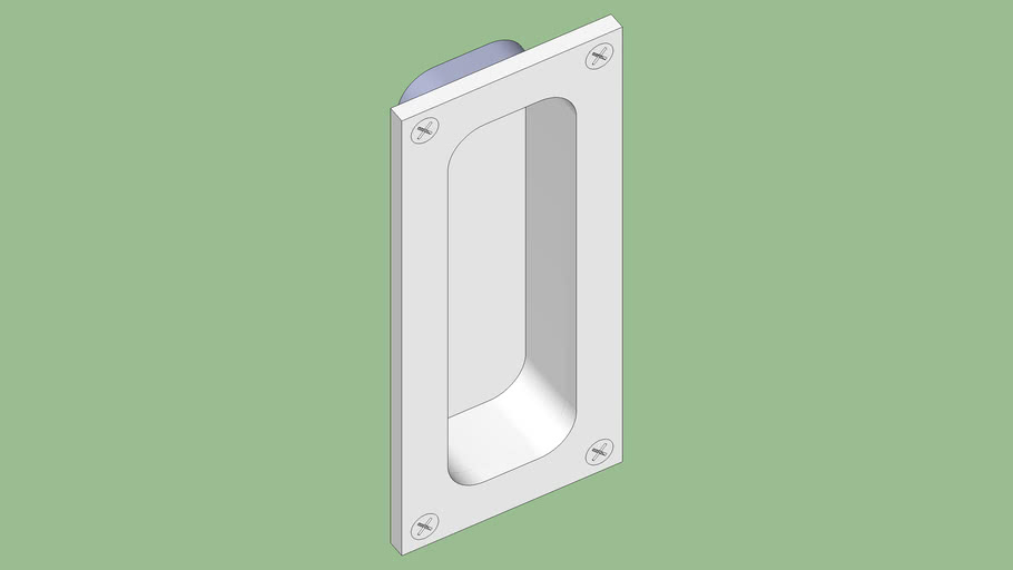 sliding door pull 3D Warehouse