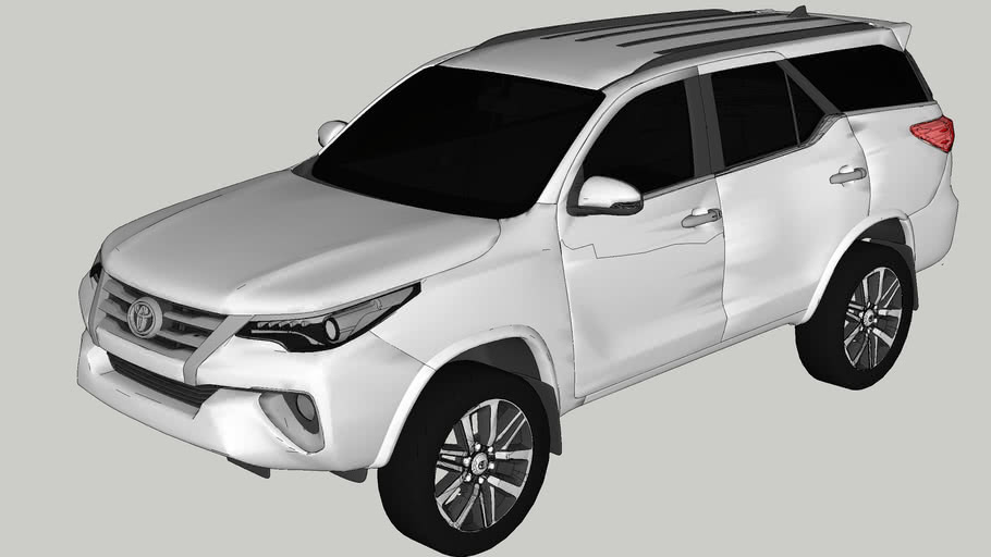 Menggagas Kembali Sang Raja Jalan Raya: Membangun Model 3D Toyota Fortuner di SketchUp