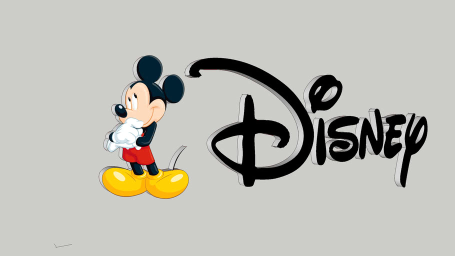 disney logo mickey mouse | 3D Warehouse