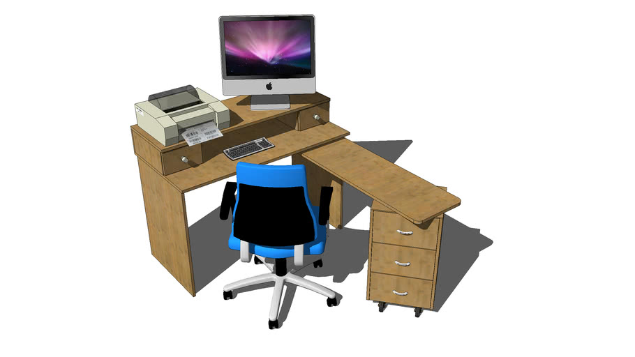 Computer desk | 3D Warehouse