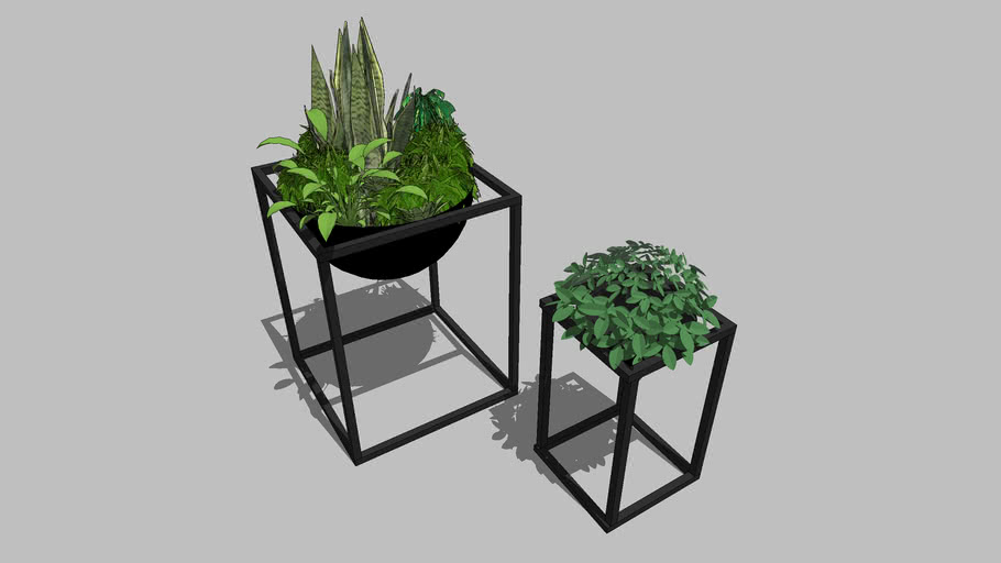 3d Model Of Planter Flower Pot Layout Sketch Up File - vrogue.co