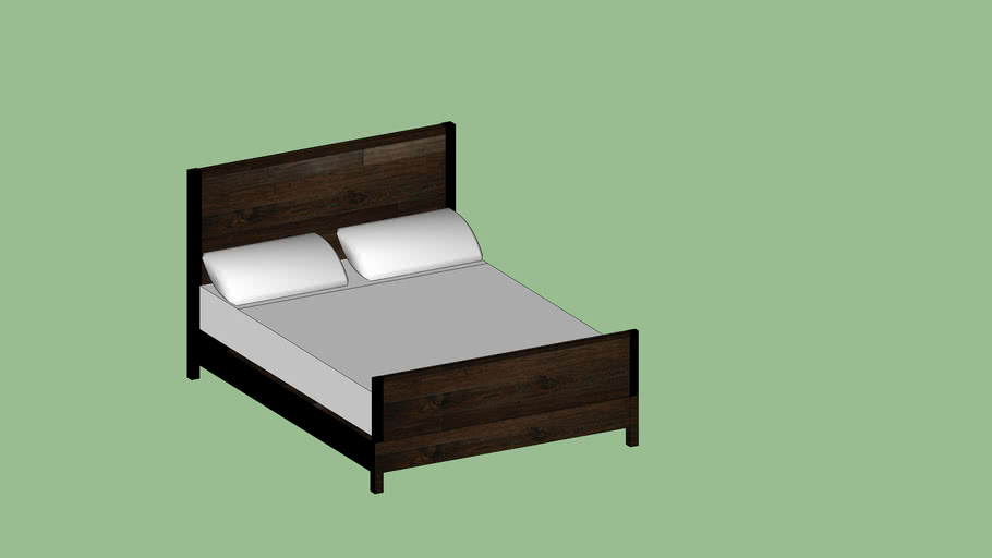 Crate & Barrel Forsyth Queen Bed 3D Warehouse