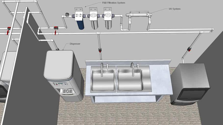 Water Treatments Installation Diagram 3D Warehouse