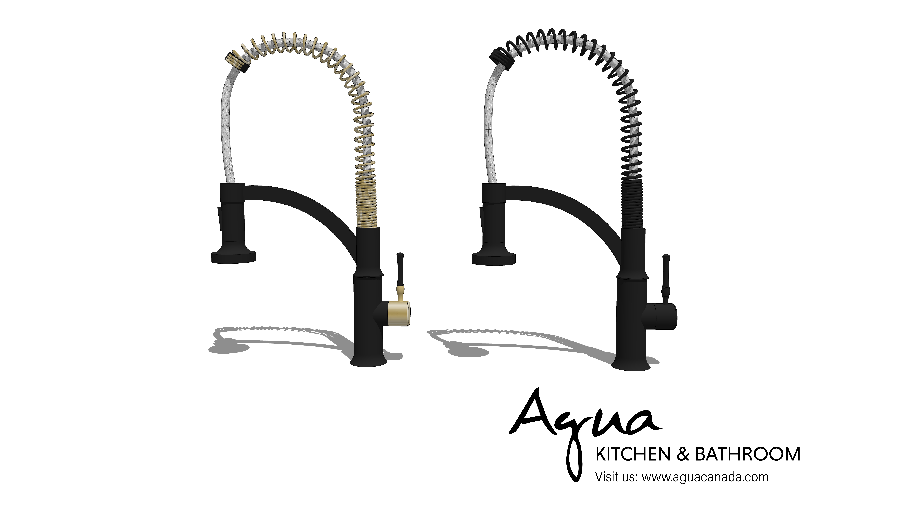 Commercial style kitchen faucet (code MAGICO) by Agua Canada 3D