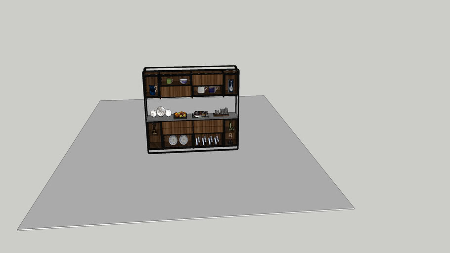 crockery unit 3D Warehouse