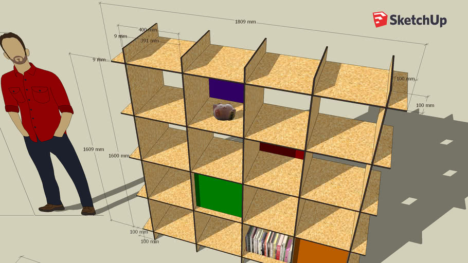 Osb合板で作る正方形の棚 3d Warehouse