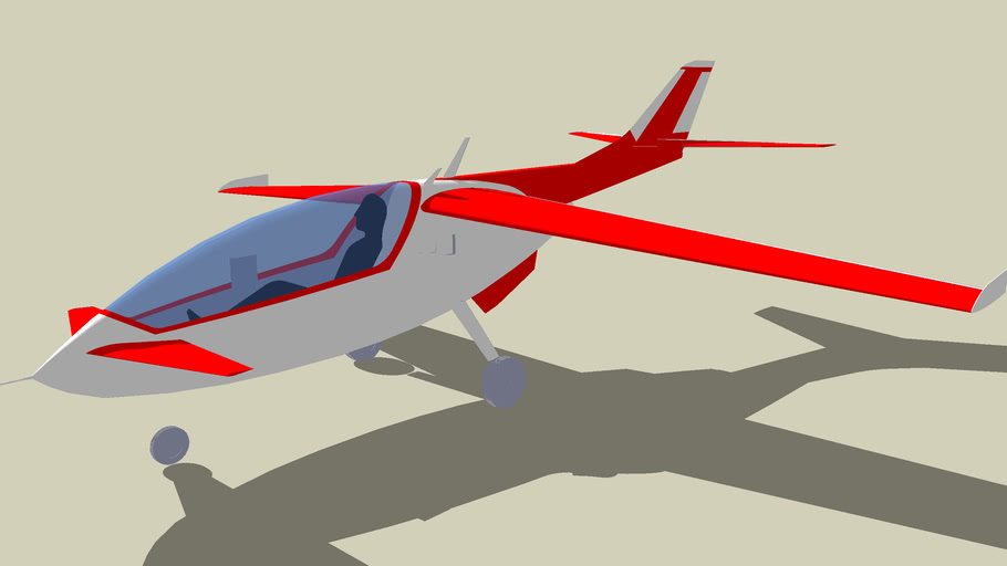 Small Jet aircraft design_improved model 3D Warehouse