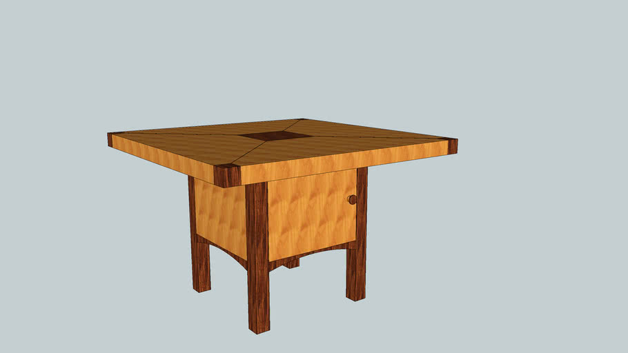 Counter High Dining Table With Underneath Storage 3d Warehouse