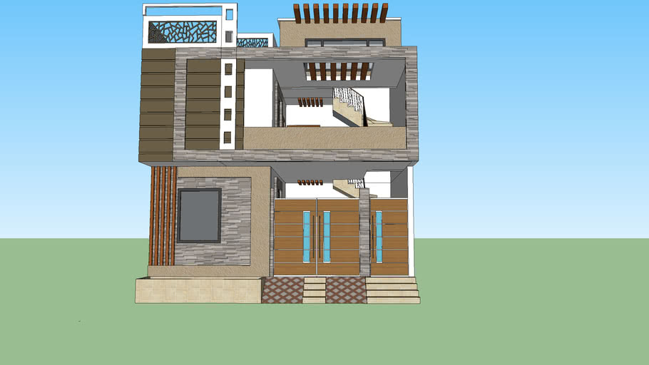 120sq-yards-house-elevation-3d-warehouse