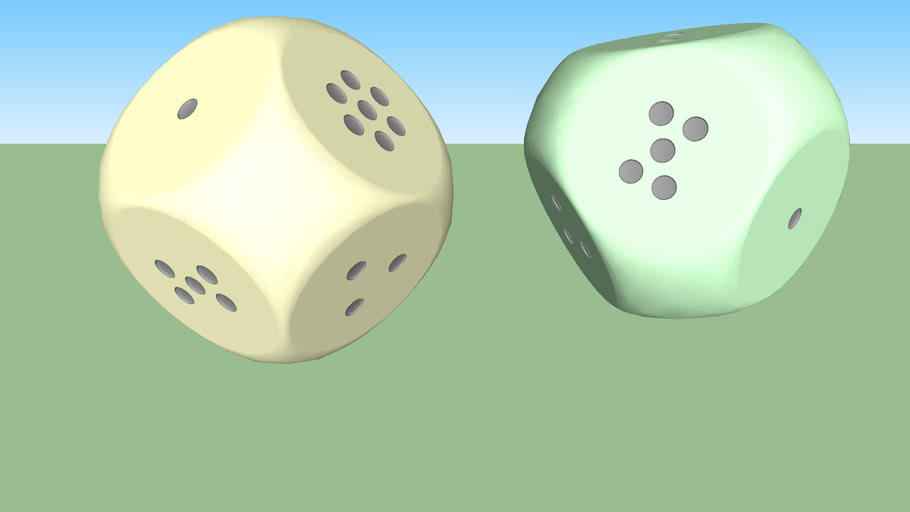 Rounded Octahedron Dice 3D Warehouse