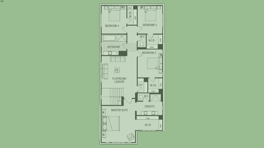 Metricon Salamanca 33 1st floor | 3D Warehouse