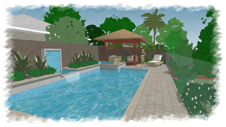 Pool Scene | 3D Warehouse