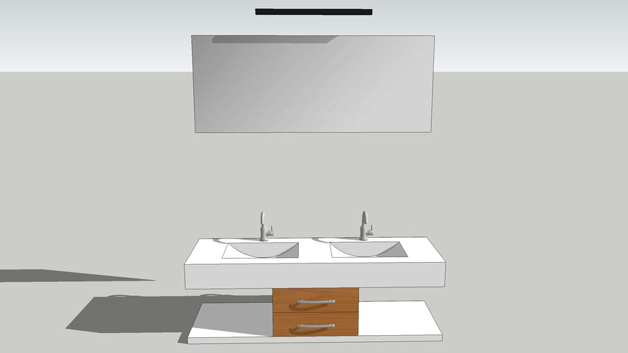 Modern bathroom vanity 3D Warehouse