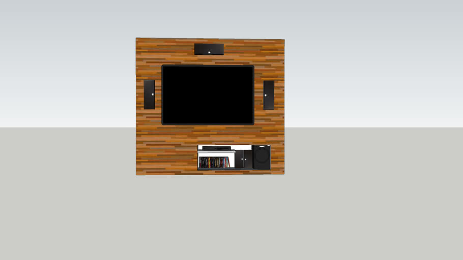 TV Wall Set 3D Warehouse
