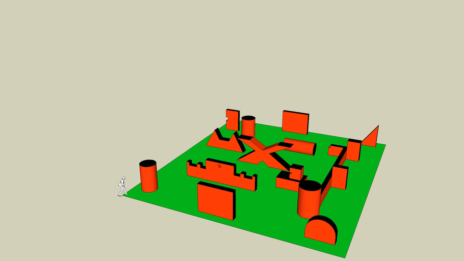 Paintball field 3D Warehouse