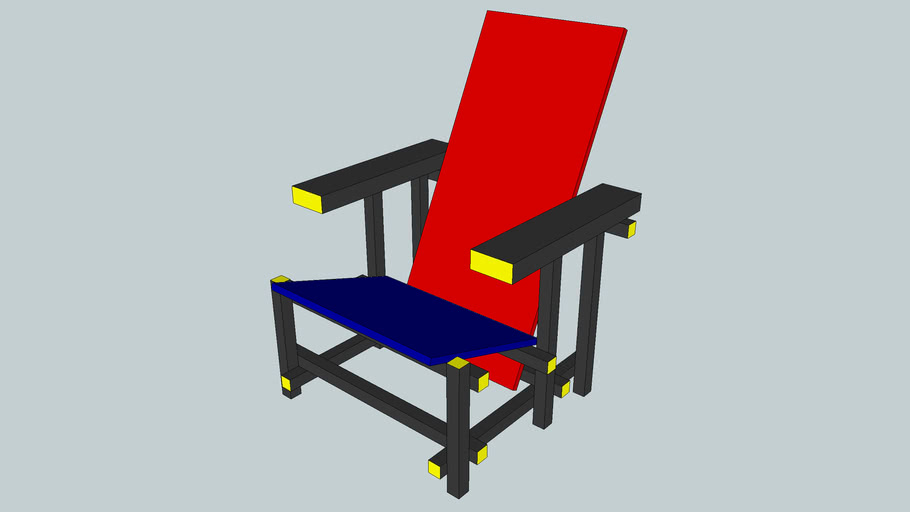 The Red Blue Chair | 3D Warehouse