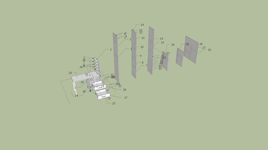 Manicure table 3D Warehouse