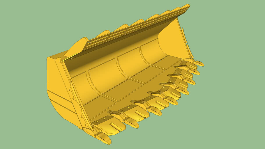 CAT 990H Wheel Loader Bucket 3D Warehouse