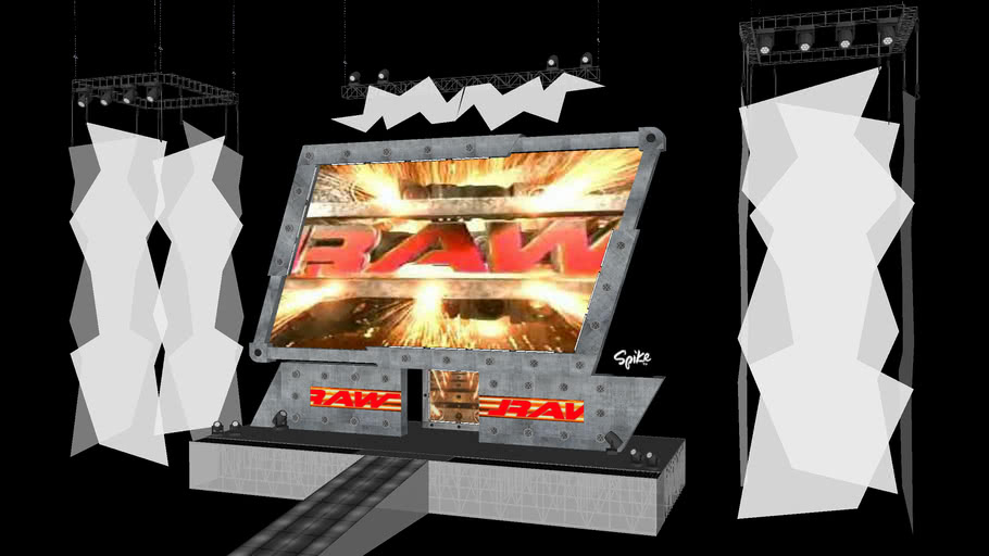 Wwe Raw 02 05 Stage Model 3d Warehouse