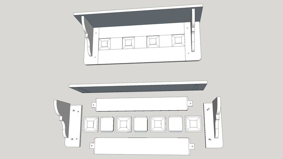 Coat rack, classic design 3D Warehouse