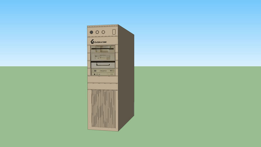 Gateway 2000 (38625) desktop computer tower 3D Warehouse