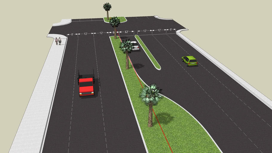 Road Cross Section | 3D Warehouse