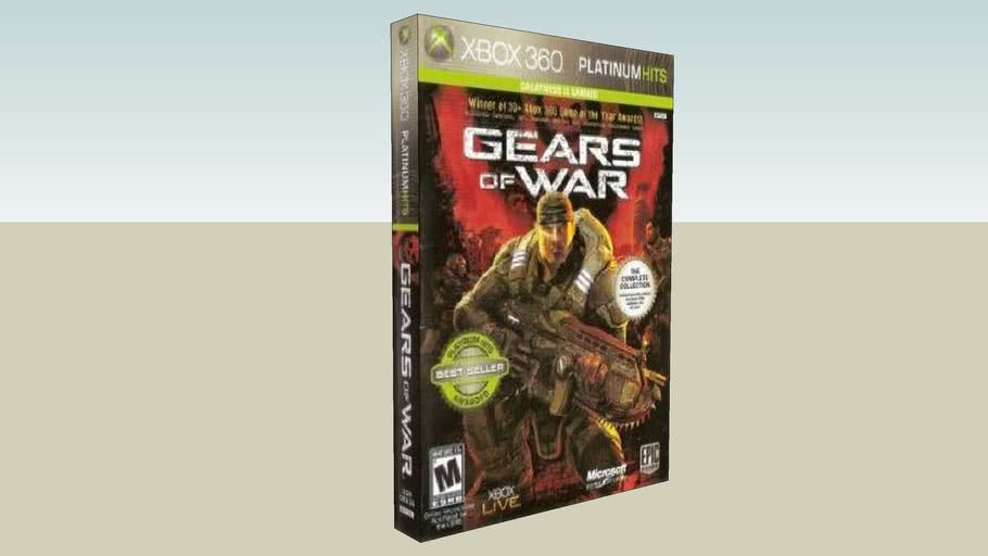 Gears of War 1 Xbox 360 game case 3D Warehouse