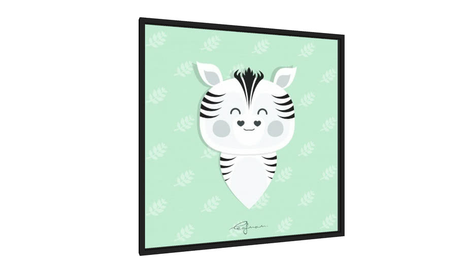 Quadro Zebra - Zebrinha by All Leafman - Galeria9, por All Leafman