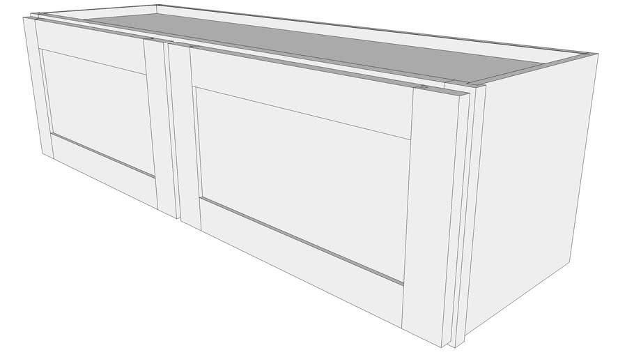 Bayside Wall Cabinet W4212 12 Deep, 12 Inch Deep Cabinet