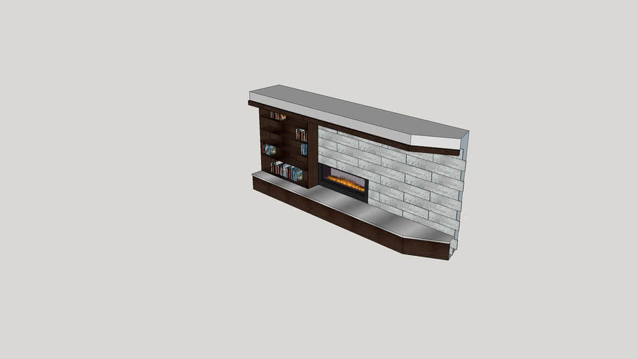 Eclairage Etc Mur Avec Foyer Au Propane 3d Warehouse