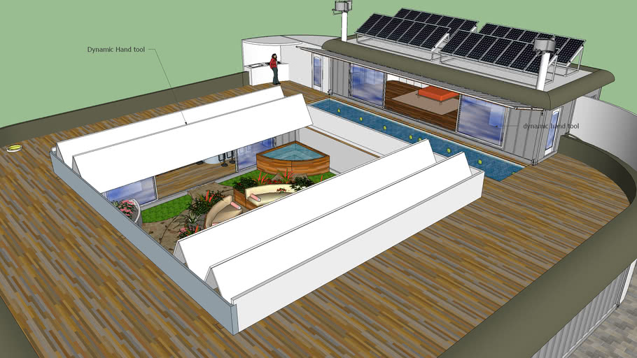 The Best Shipping Container Home Ever With Courtyard 3d Warehouse