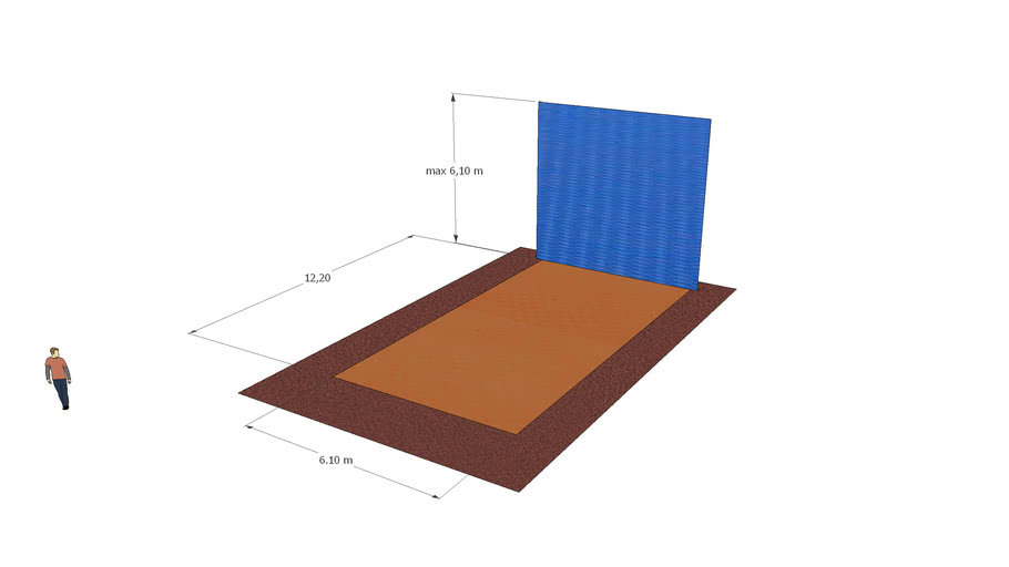 One wall racquetball court 3D Warehouse