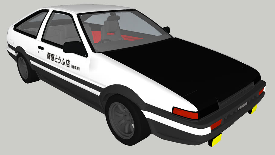 Ae86 Initial D 4th Stage To Final Stage 3d Warehouse