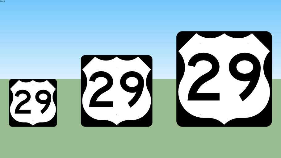 U.S. 29 Sign | 3D Warehouse